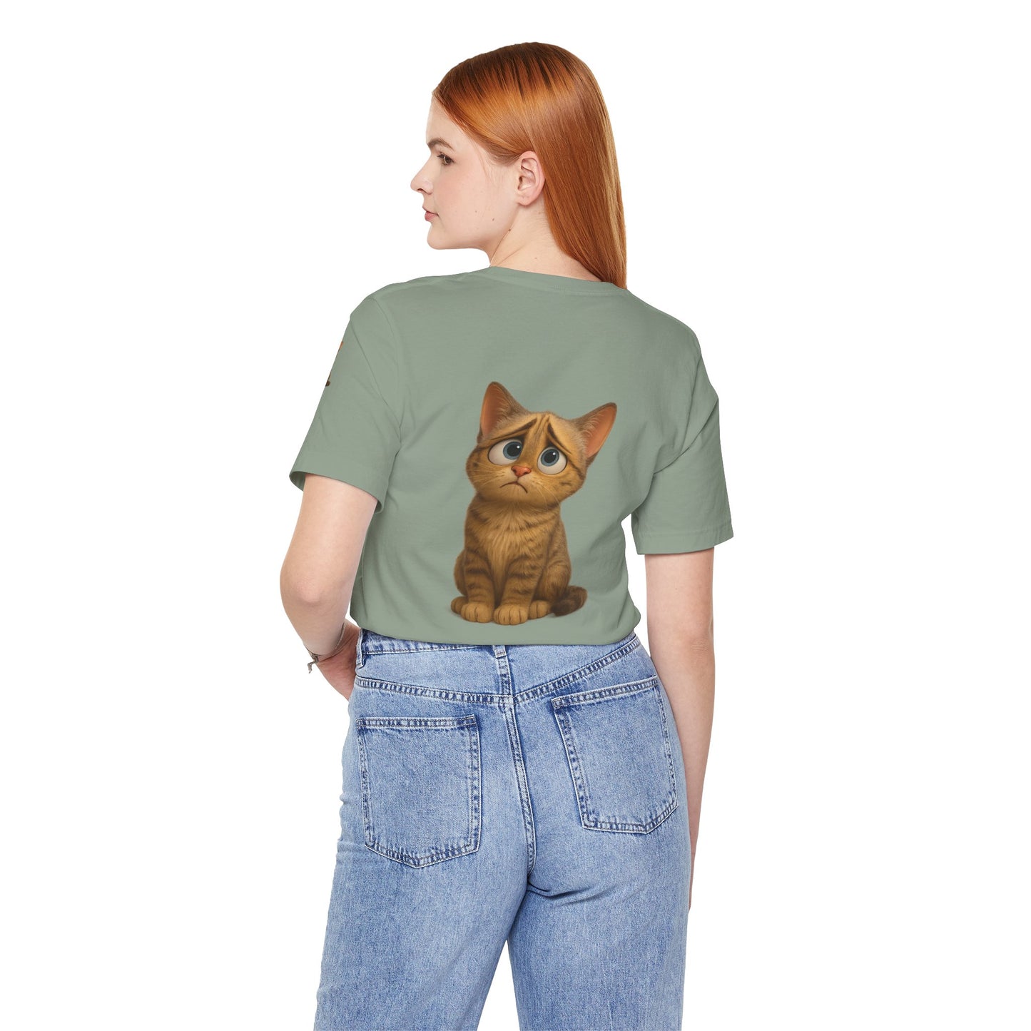 Adorable Cat Graphic Tee, Cute Pet Lover Shirt, Animal Lover Gift, Funny Cat Apparel, Birthday, Christmas, Everyday Use - TRV