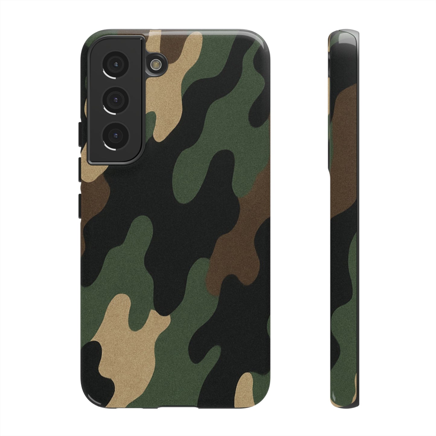 Camouflage Phone Case, Tough Phone Cover, Military Style Accessory, Protective Case for Men, Gifts for Soldiers - TRV