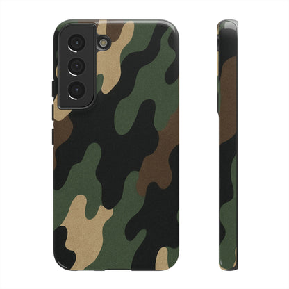 Camouflage Phone Case, Tough Phone Cover, Military Style Accessory, Protective Case for Men, Gifts for Soldiers - TRV