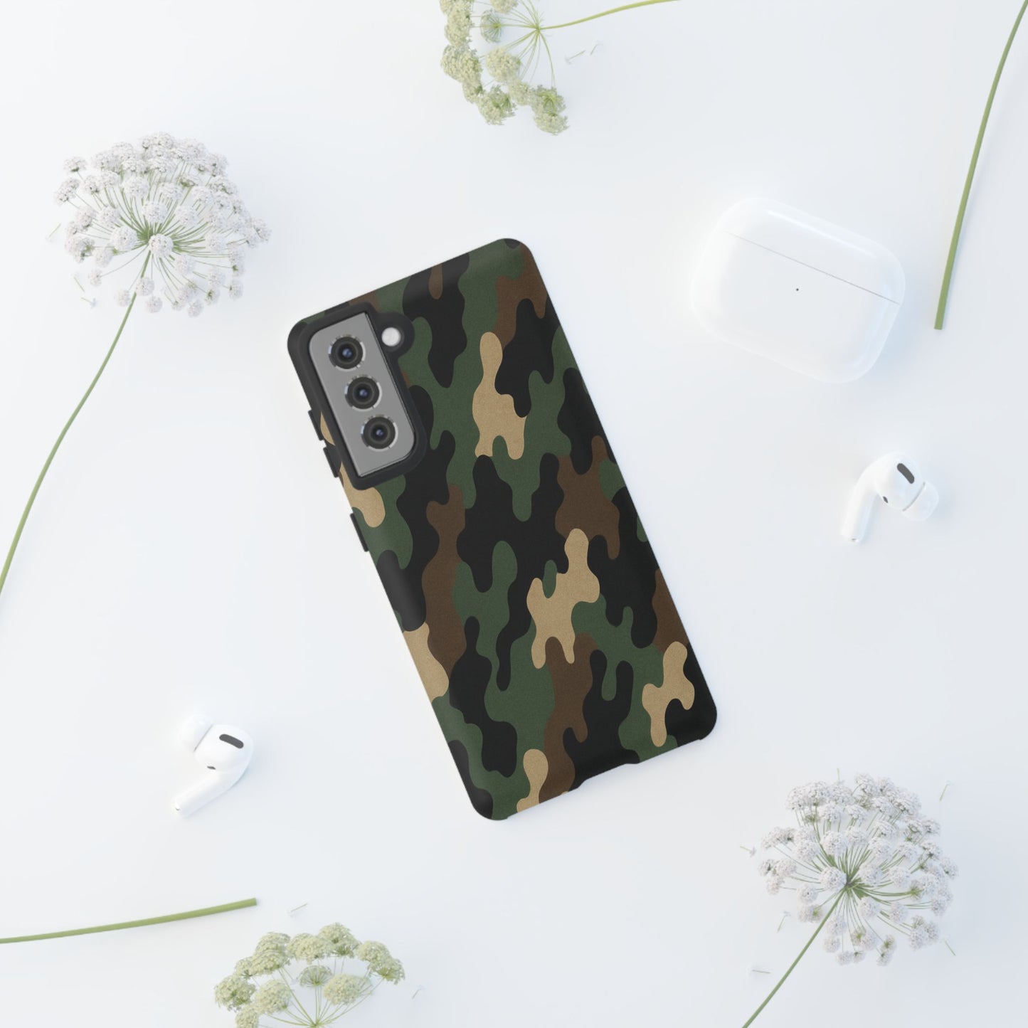 Camouflage Phone Case, Tough Cases, Military Style, Unique Phone Accessories, Gift for Him, Durable Phone Cover - TRV