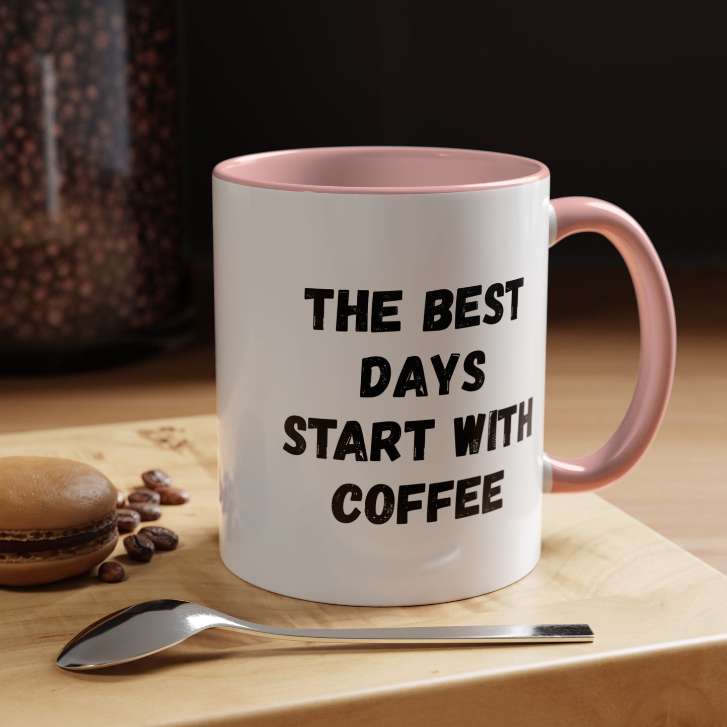 Inspirational Coffee Mug - The Best Days Start With Coffee - Gift for Coffee Lovers, Office Decor, Kitchenware, Birthday Gift, Motivational