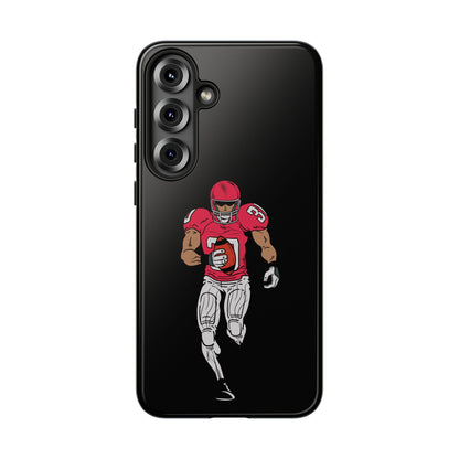 Football Player Tough Phone Case – Protective Black Sports iPhone Case