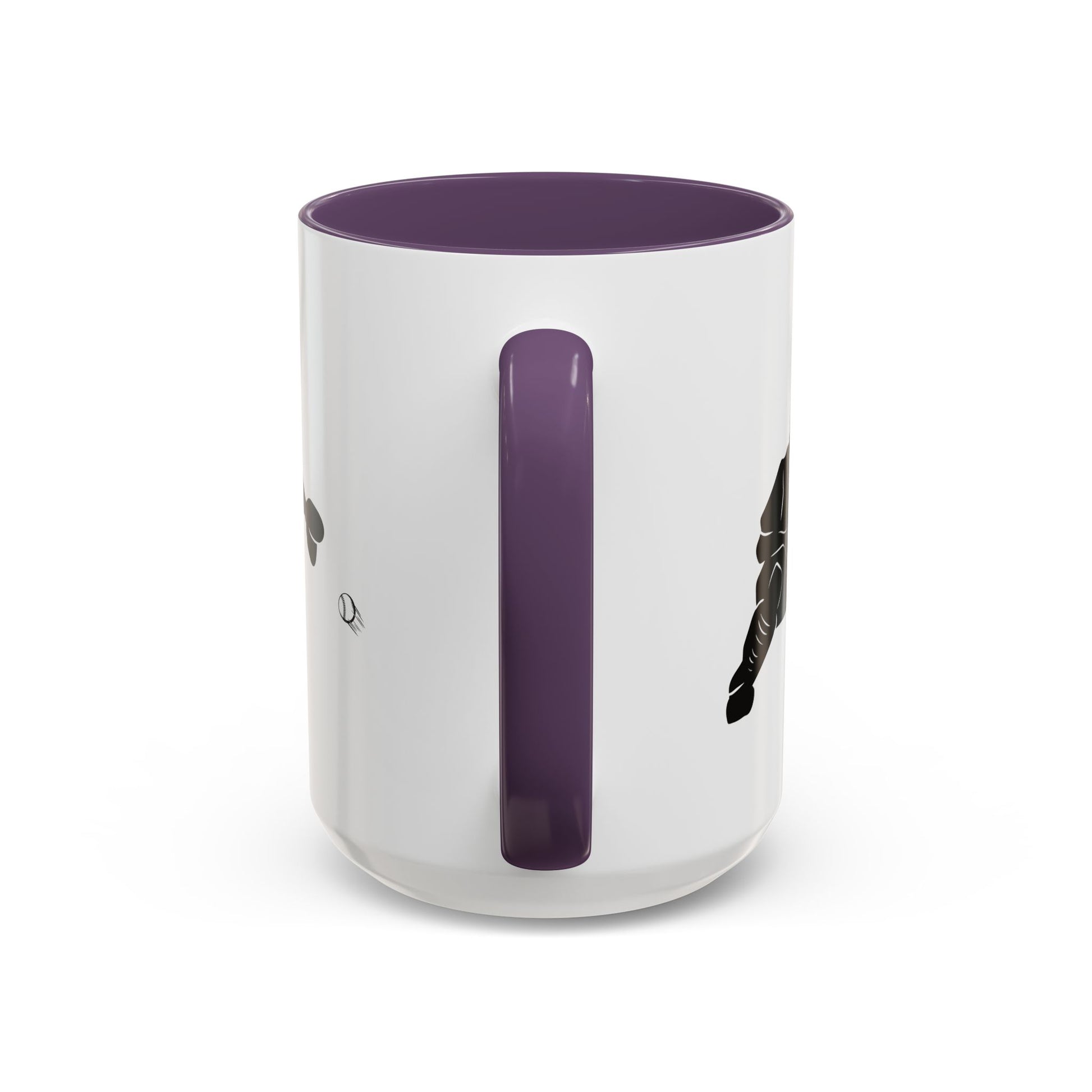 Baseball Catcher Coffee Mug, Sports Gift for Coaches, Black Accent Mug for Fans, Perfect for Birthdays & Celebrations, Unique Cup - TRV