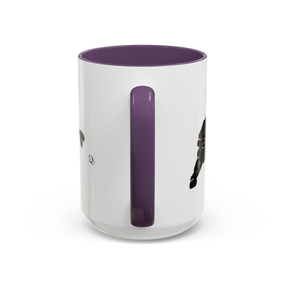 Baseball Catcher Coffee Mug, Sports Gift for Coaches, Black Accent Mug for Fans, Perfect for Birthdays & Celebrations, Unique Cup - TRV