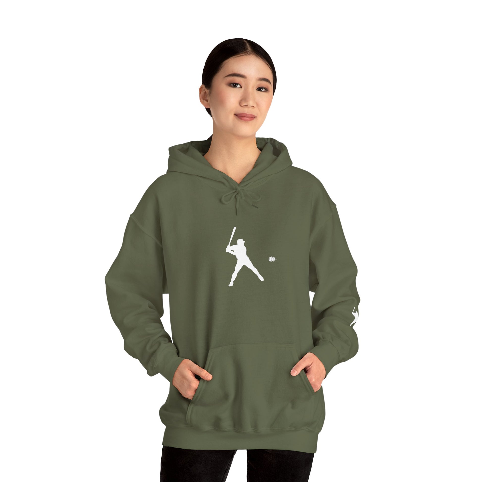 Sporty Unisex Baseball Hooded Sweatshirt, Casual Hoodie for Athletes, Perfect for Gifts, Comfy Streetwear, Ideal for Sports Events, Personal Use - TRV