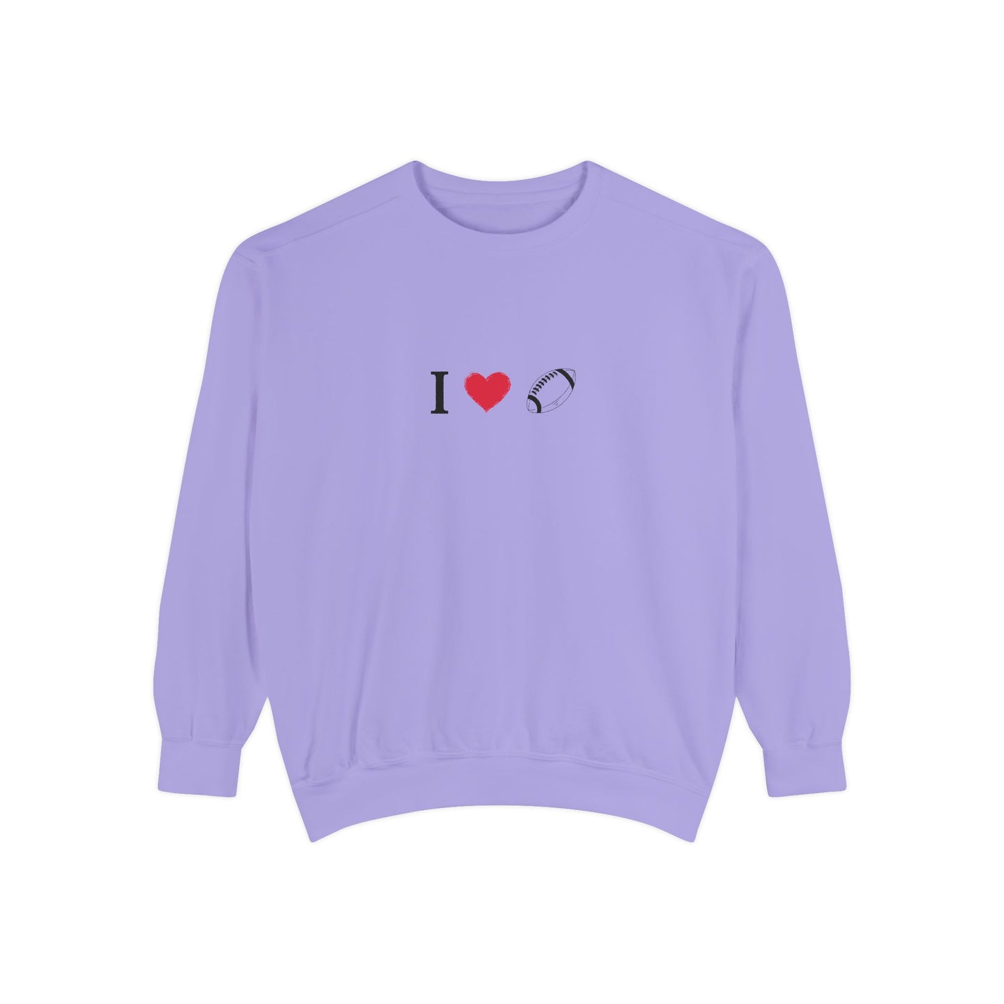 Unisex Sweatshirt, I love Football, Cozy, Perfect for Everyday Wear, Gift Idea for Friends, Couples, and Special Occasions - TRV