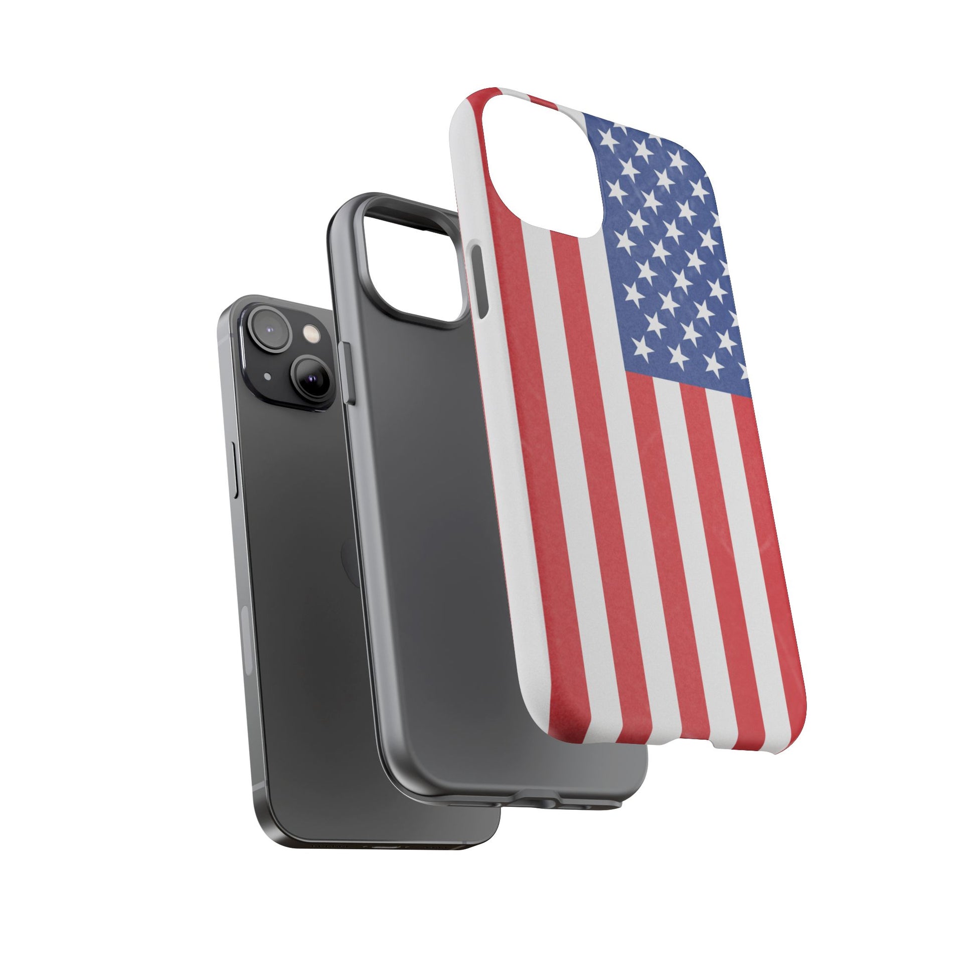 Patriotic Phone Case - Tough Cases for Veterans, USA Lovers, Independence Day, Memorial Day, Flag Design - TRV