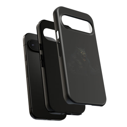 Werewolf Phone Case, Tough Cases, Black Panther Design, Gift for Animal Lovers, Phone Accessories, Fierce Phone Protection - TRV