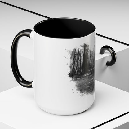 Moody Abstract Forest Coffee Mug | Unique Gift for Nature Lovers, Cozy Home Decor, Perfect for Coffee, Tea, and Hot Chocolate - TRV