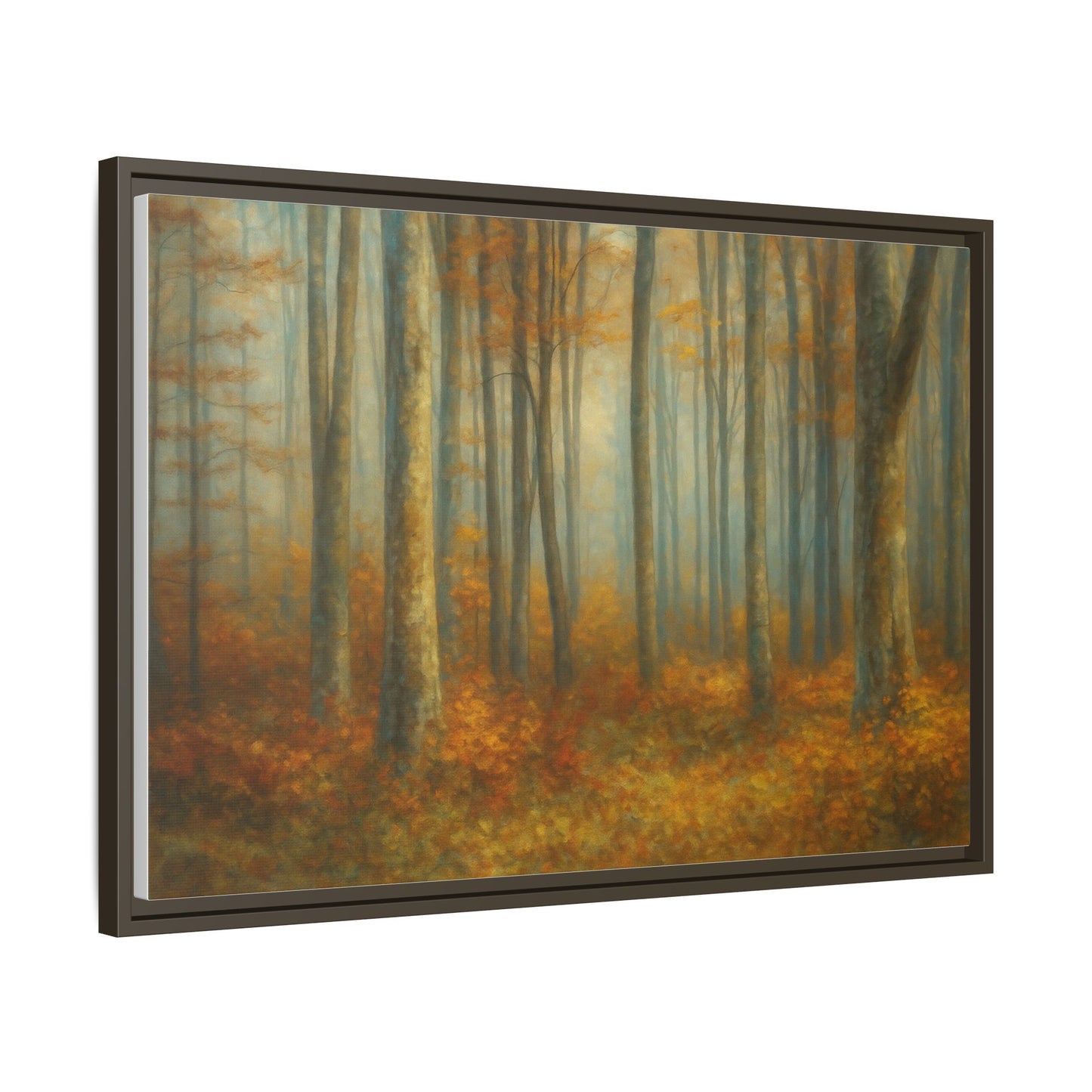 Autumn Forest Canvas Art, Framed Wall Decor, Rustic Home Decor, Nature Artwork, Gift for Nature Lovers - TRV