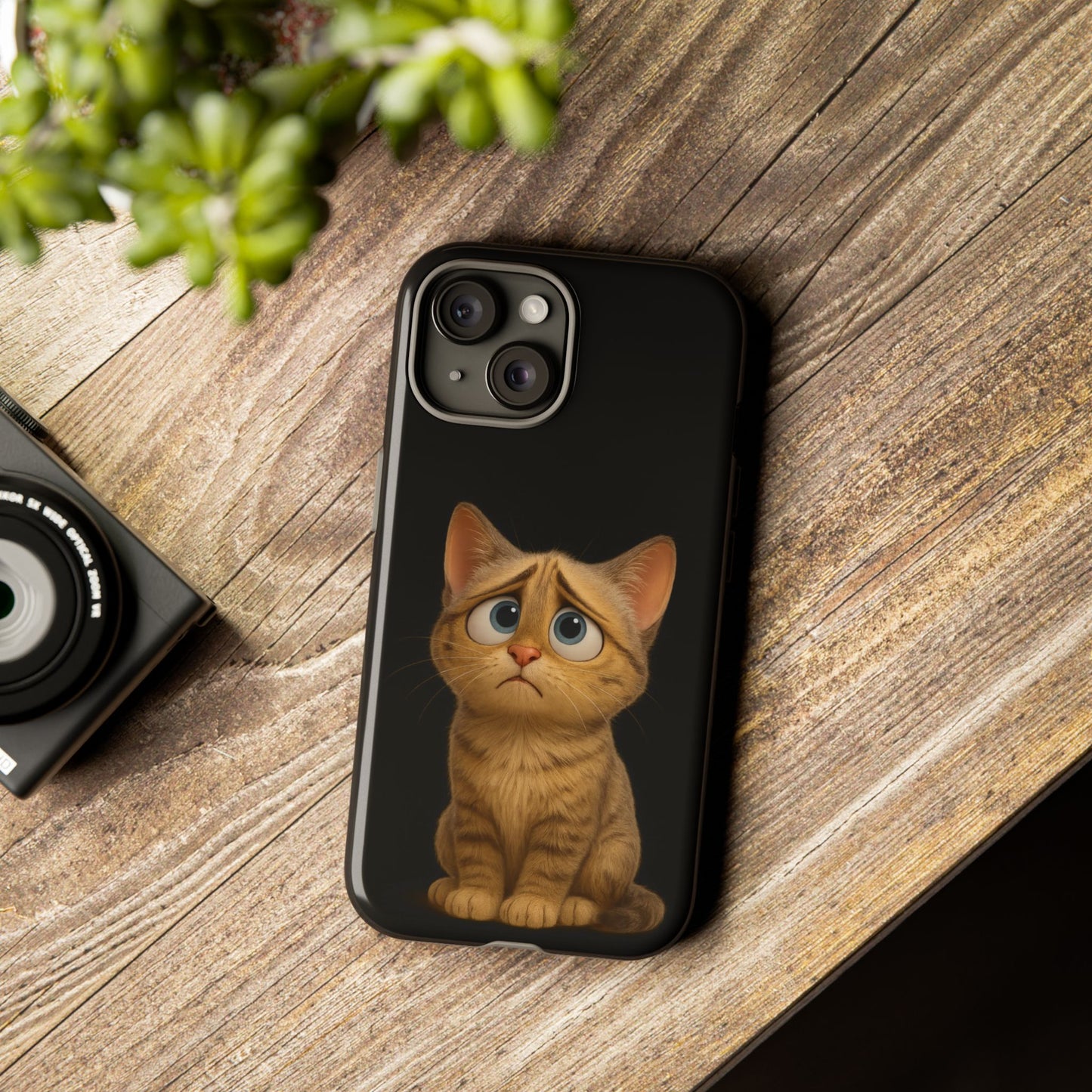 Cute Cat Phone Case, Adorable Kitty Cover, Pet Lover Gift, Unique Animal Design, Customizable Mobile Case - TRV
