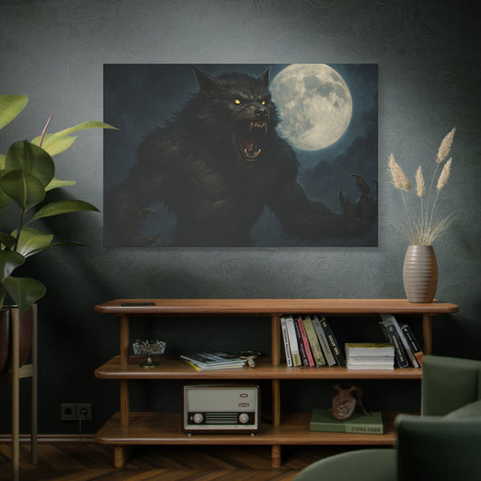 Werewolf Moon Canvas Art | Dark Fantasy Decor for Halloween - Best Canvas | Gothic Decor Store | Buy Online