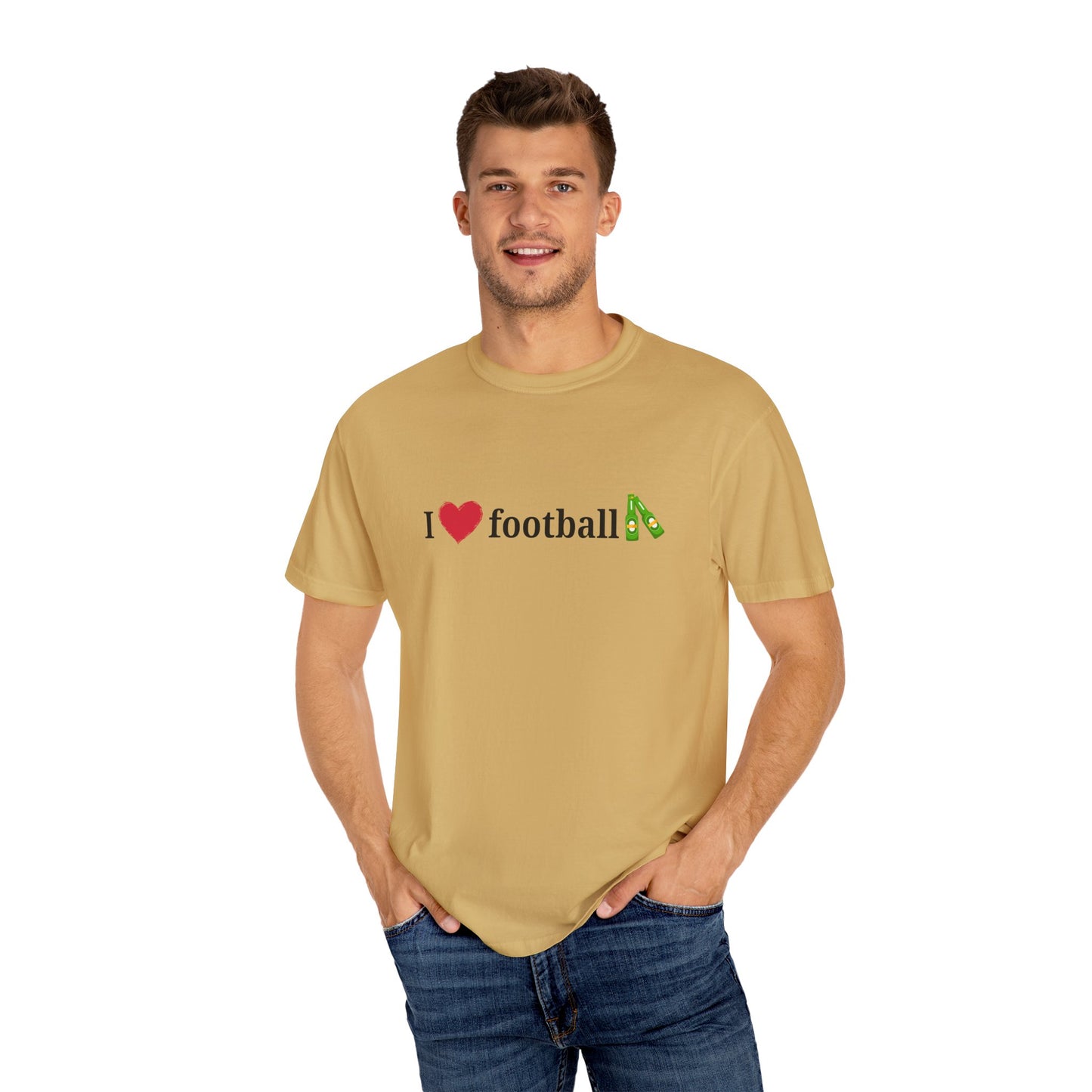 Unisex Football Love Tee - Casual Cotton T-Shirt, Gift for Sports Fans, Comfortable Daily Wear, Perfect for Game Days, Fun Summer Outfits - TRV