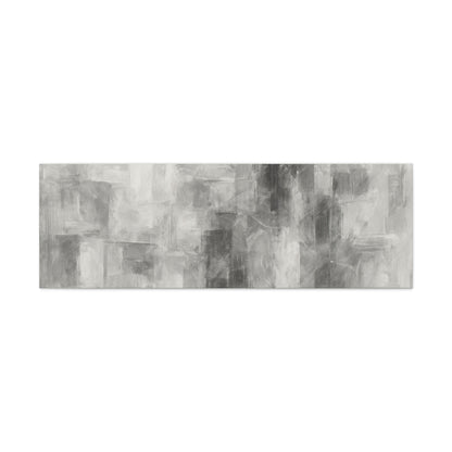 Abstract Grey Canvas Wall Art, Modern Home Decor, Minimalist Artwork, Living Room Accent, Contemporary Art Piece