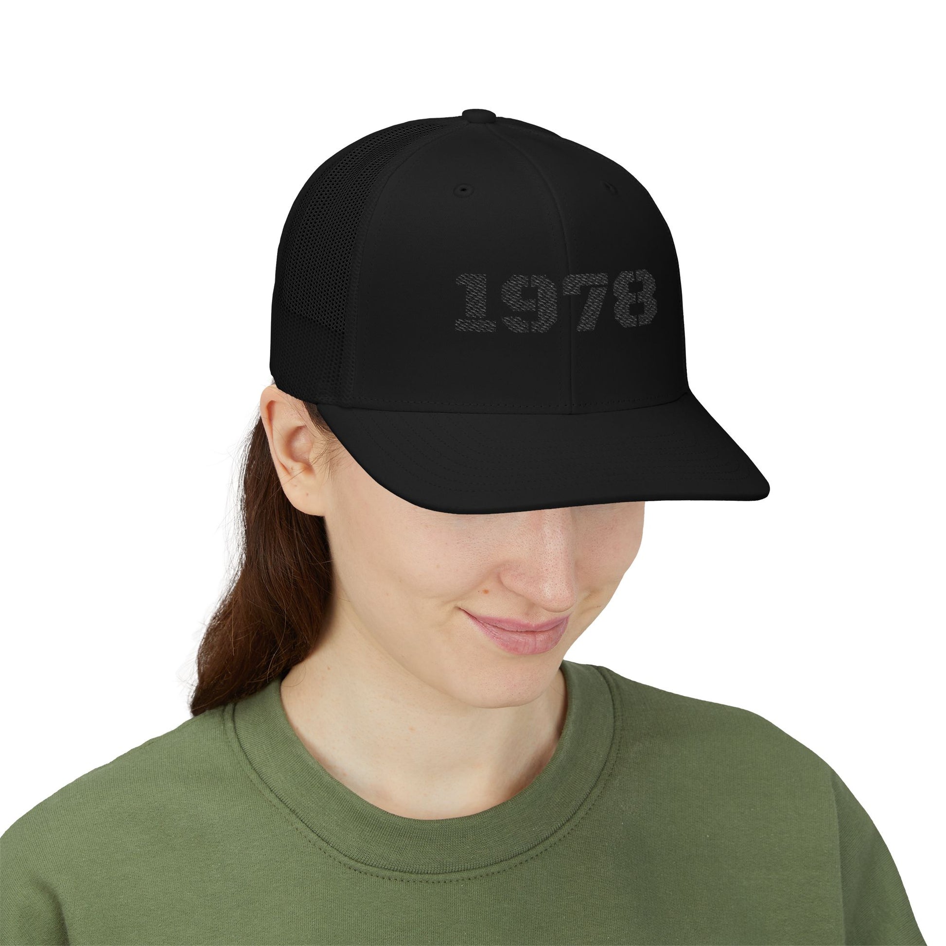 Custom Embroidered Snapback Trucker Cap | Birthday Gift, Fashion Accessory, Casual Wear, Unisex Gift, Vintage Style Hat - TRV