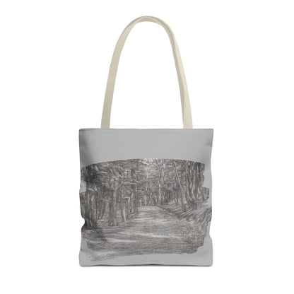 Scenic Path Tote Bag, Reversible Tote, Eco-Friendly Shopper, Outdoor Adventure Bag, Gift for Nature Lovers, Stylish Carryall - TRV