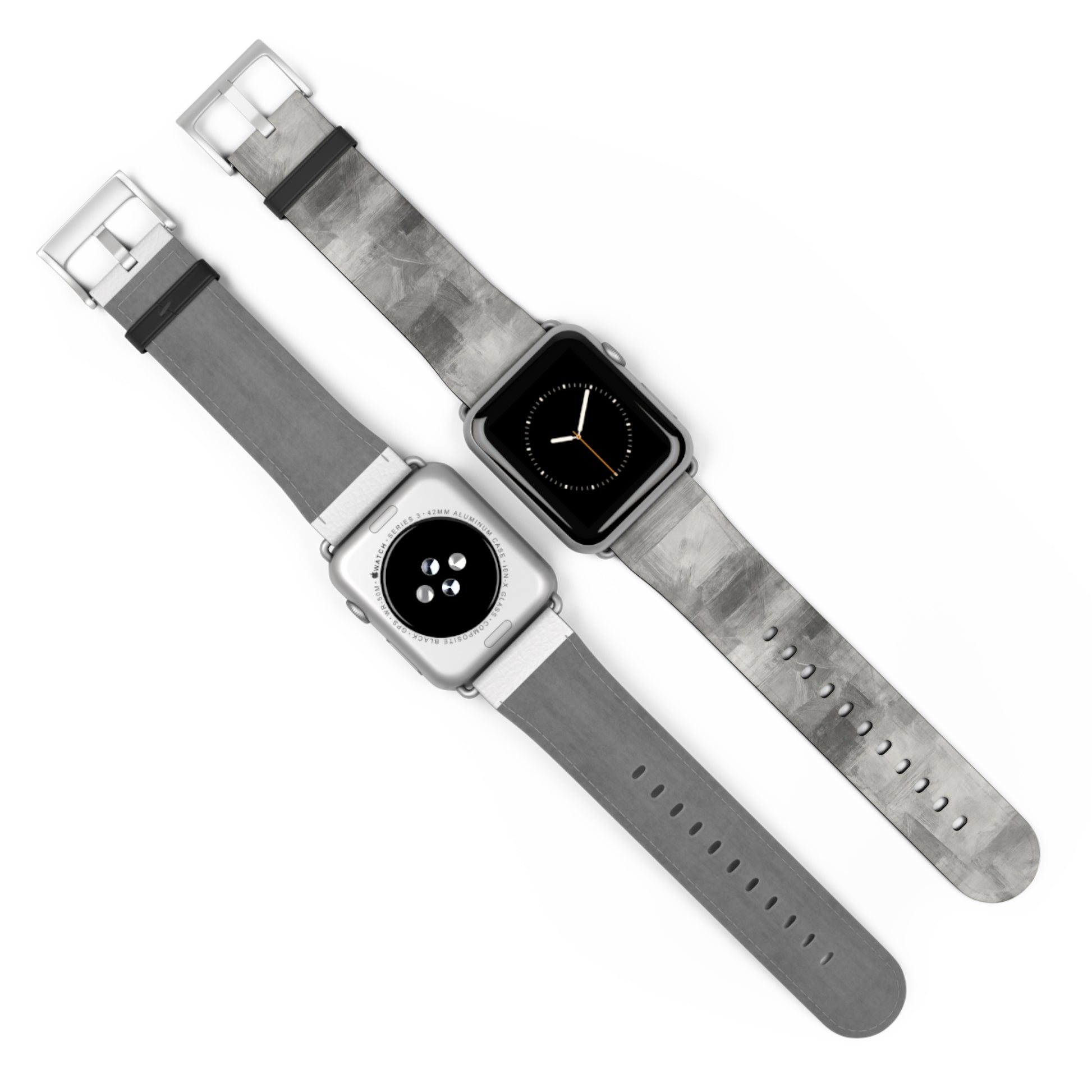 Gray Watercolor Camouflage Watch Band | Neutral Abstract Apple Watch Strap - TRV