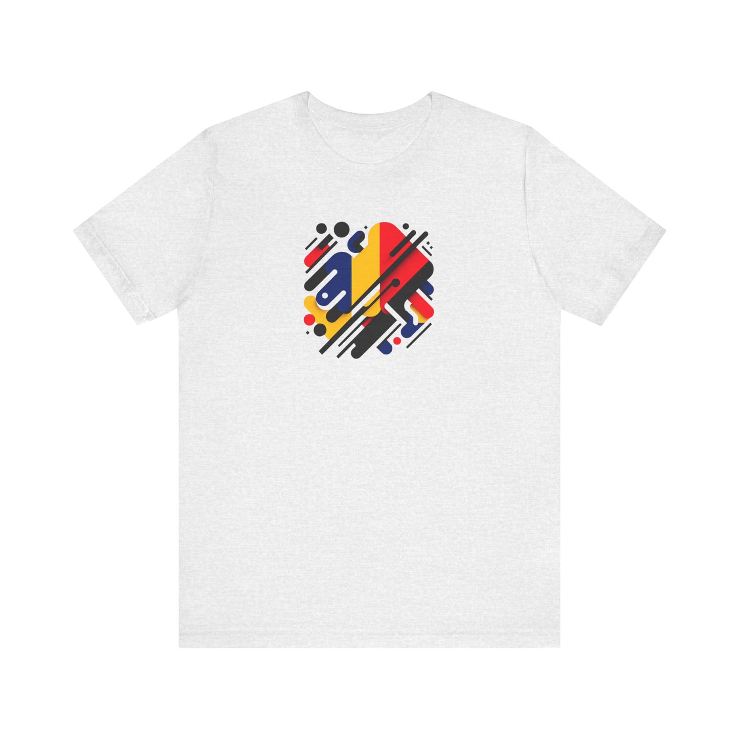 Artistic Heart Unisex Jersey Tee - Vibrant Graphic Tee, Casual Wear, Gift for Art Lovers, Birthday Surprise, Everyday Comfort - TRV