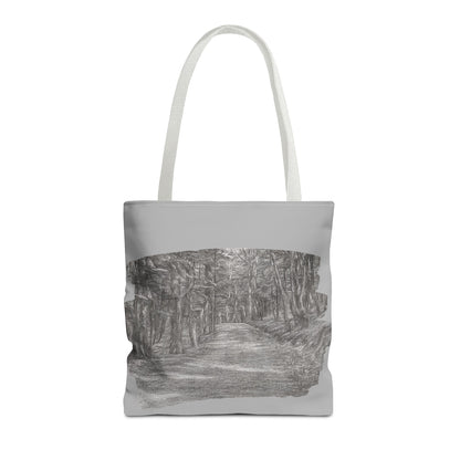 Scenic Path Tote Bag, Reversible Tote, Eco-Friendly Shopper, Outdoor Adventure Bag, Gift for Nature Lovers, Stylish Carryall - TRV