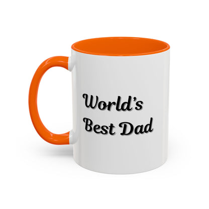 Father's Day Accent Mug, Best Dad Coffee Cup, Father's Day Gift, Novelty Mug, Ceramic Mug, Father's Day Present