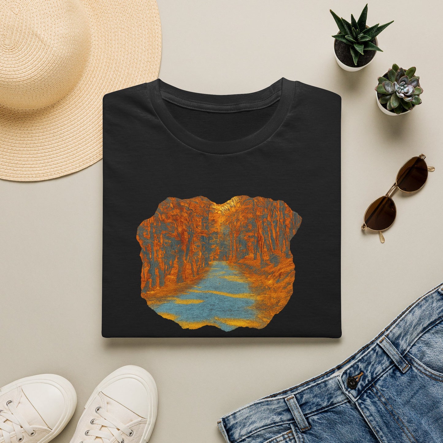 Autumn Pathway Unisex Softstyle T-Shirt, Cozy Fall Shirt, Nature Lover Tee, Scenic Route Top, Gift for Hikers, Casual Wear, Outdoor [...]