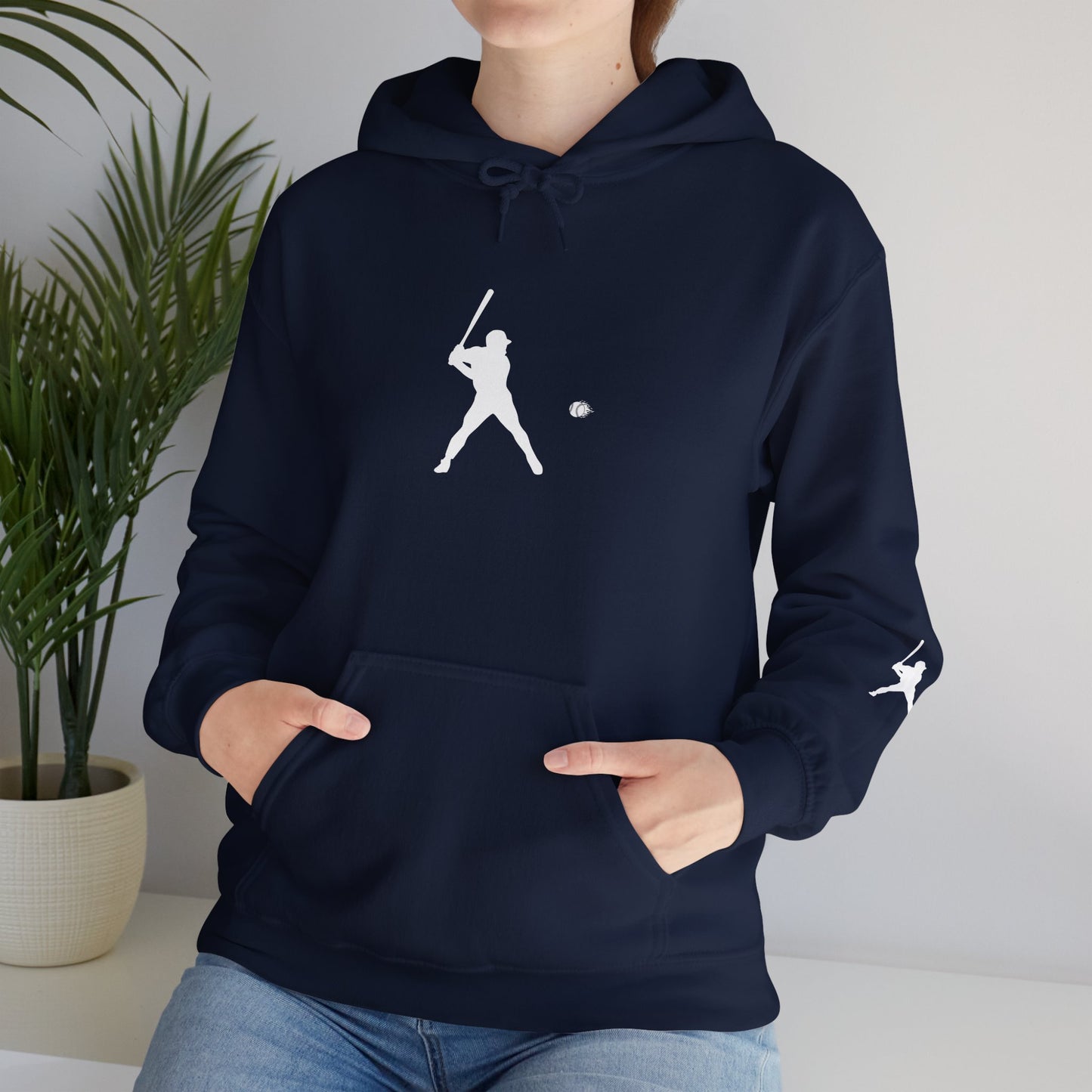 Sporty Unisex Baseball Hooded Sweatshirt, Casual Hoodie for Athletes, Perfect for Gifts, Comfy Streetwear, Ideal for Sports Events, Personal Use - TRV