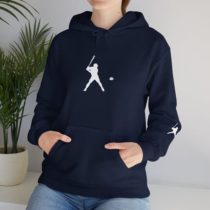 Sporty Unisex Baseball Hooded Sweatshirt, Casual Hoodie for Athletes, Perfect for Gifts, Comfy Streetwear, Ideal for Sports Events, Personal Use - TRV