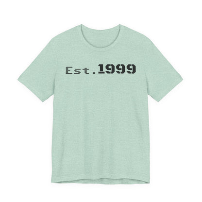 Established 1999 Unisex Tee | Vintage Birth Year Shirt, Casual Birthday Gift, Personalized Family Reunion Apparel, Retro Style [...] - TRV