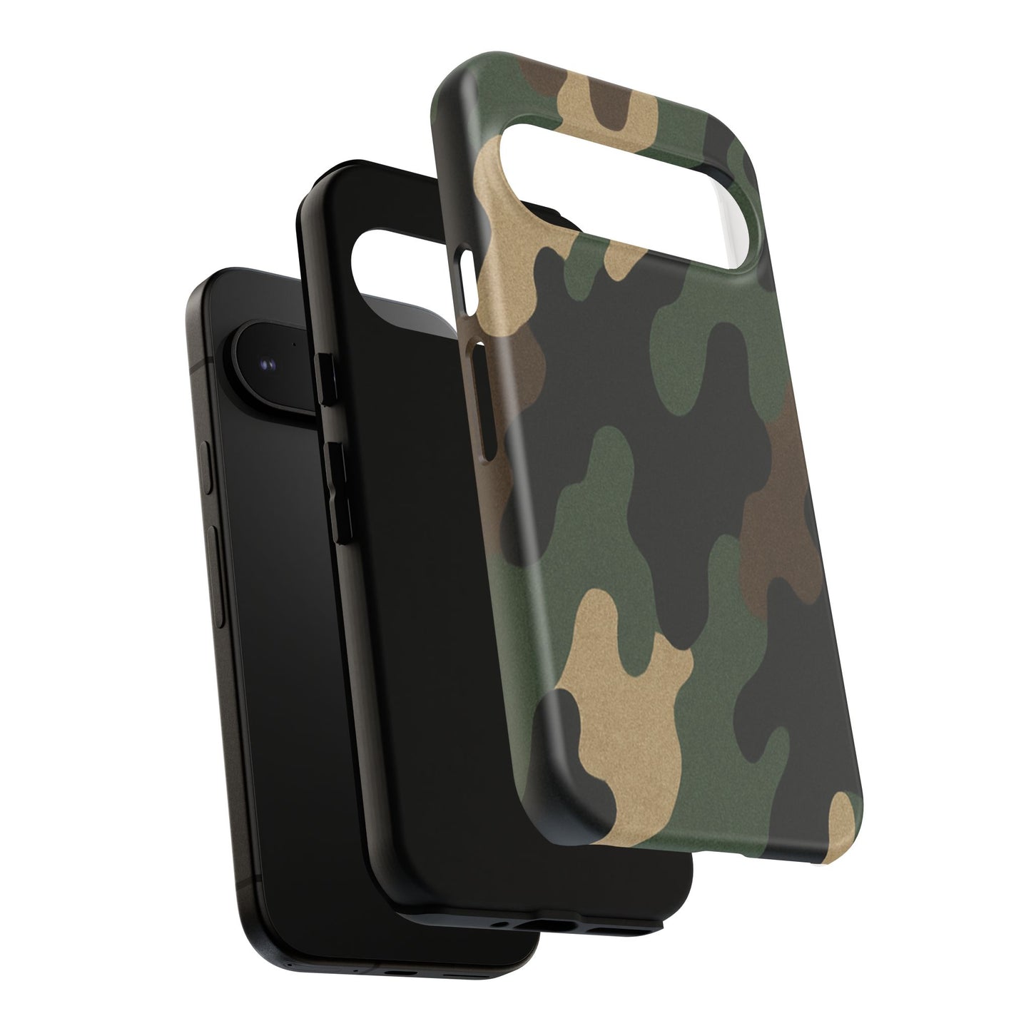 Camouflage Phone Case, Tough Phone Cover, Military Style Accessory, Protective Case for Men, Gifts for Soldiers - TRV