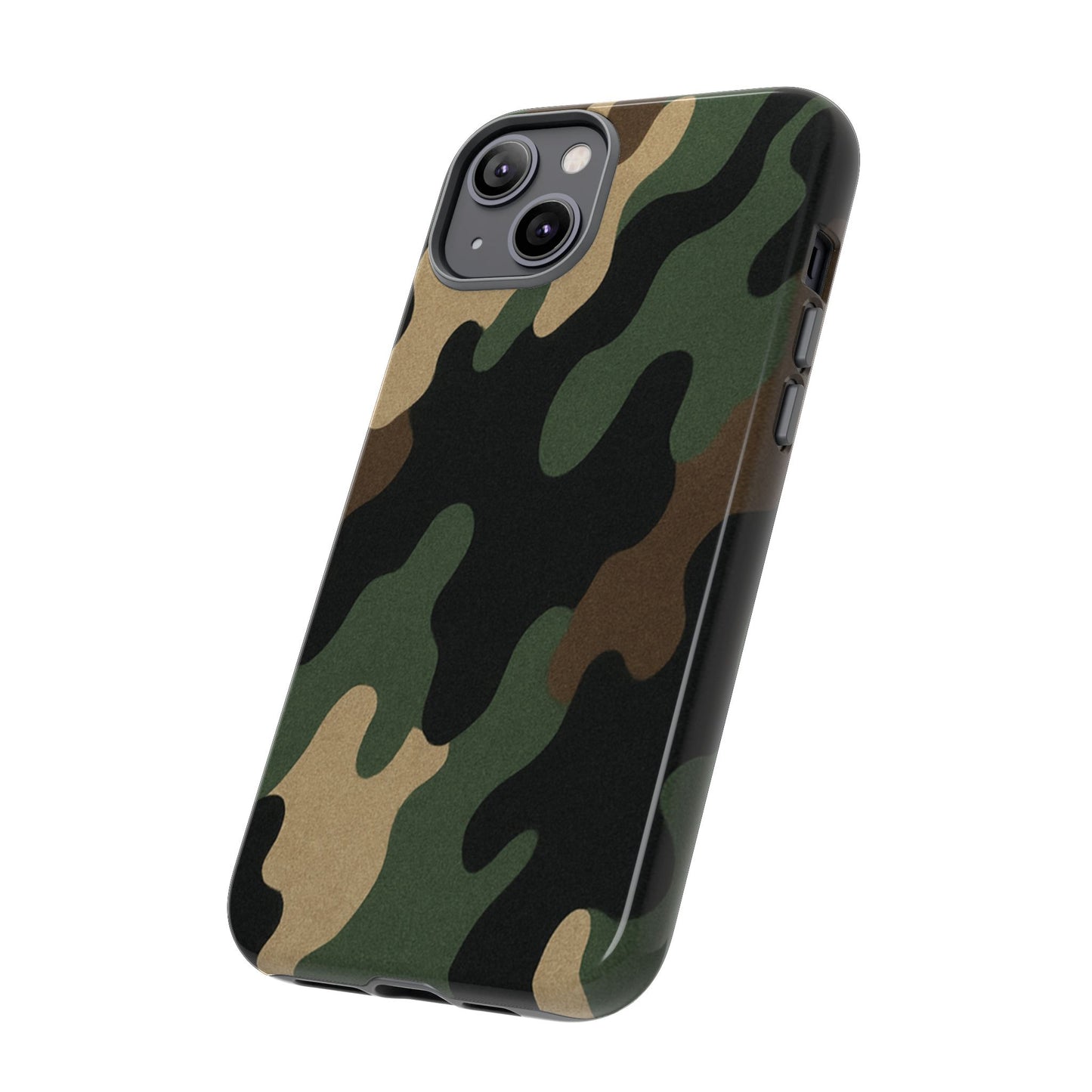 Camouflage Phone Case, Tough Phone Cover, Military Style Accessory, Protective Case for Men, Gifts for Soldiers - TRV