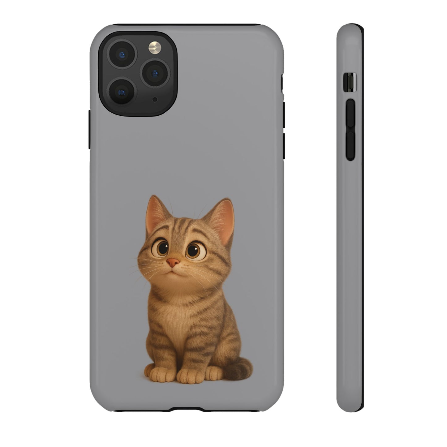 Cute Cat Phone Case, Kawaii Pet Accessory, Gift for Cat Lovers, Animal Phone Cover for Kids, Unique Kitty Design, Birthdays, Holidays - TRV
