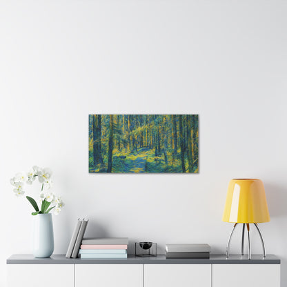 Canvas Art Print, Forest Path Painting, Nature Decor, Wall Art, Gift for Nature Lovers, Home Decor Inspiration - TRV