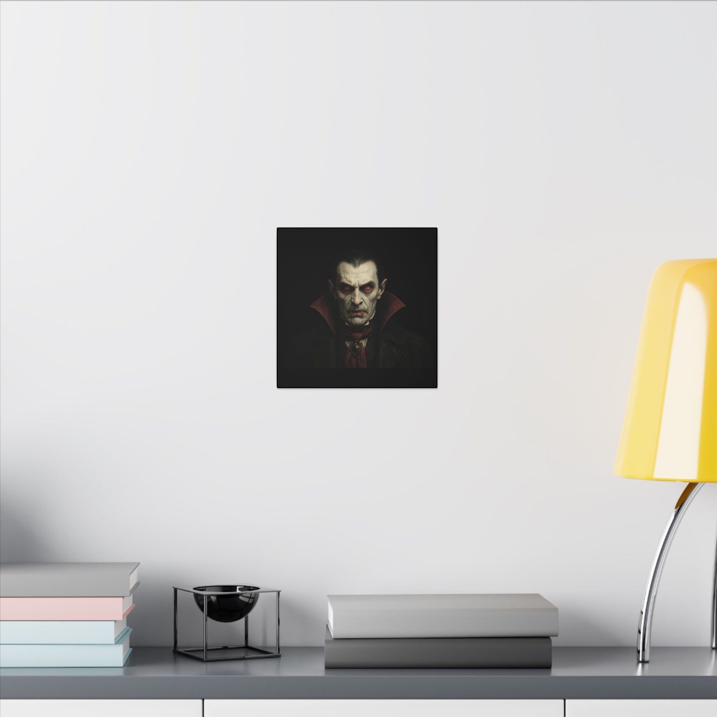 Vampire Portrait Canvas Wall Art – Gothic Dracula Print on Canvas