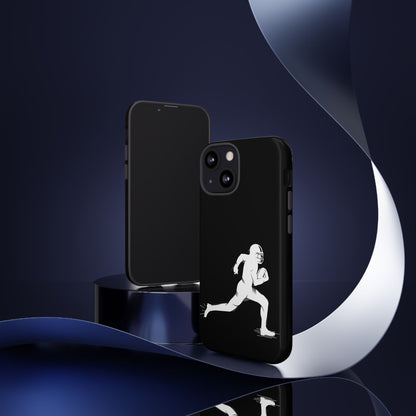 Football Player Phone Case, Tough Cases, Sports Phone Cover, Gift for Athletes, iPhone & Samsung Accessories, Running Player Design - TRV