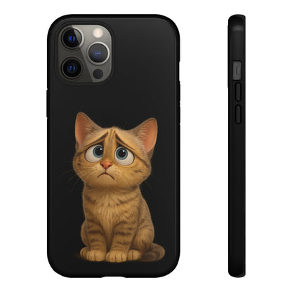 Cute Cat Phone Case, Adorable Kitty Cover, Pet Lover Gift, Unique Animal Design, Customizable Mobile Case - TRV