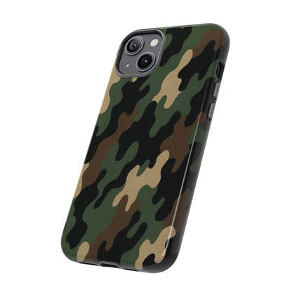 Camouflage Phone Case, Tough Cases, Military Style, Unique Phone Accessories, Gift for Him, Durable Phone Cover - TRV