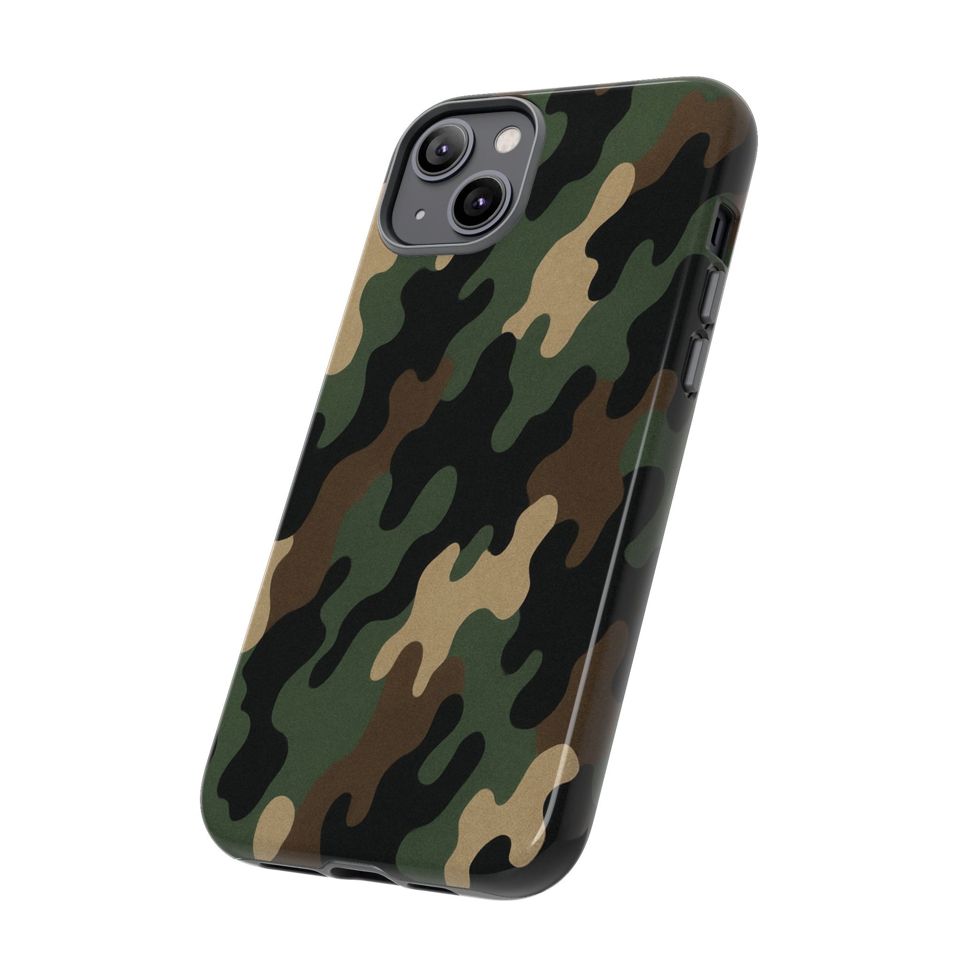 Camouflage Phone Case, Tough Cases, Military Style, Unique Phone Accessories, Gift for Him, Durable Phone Cover - TRV