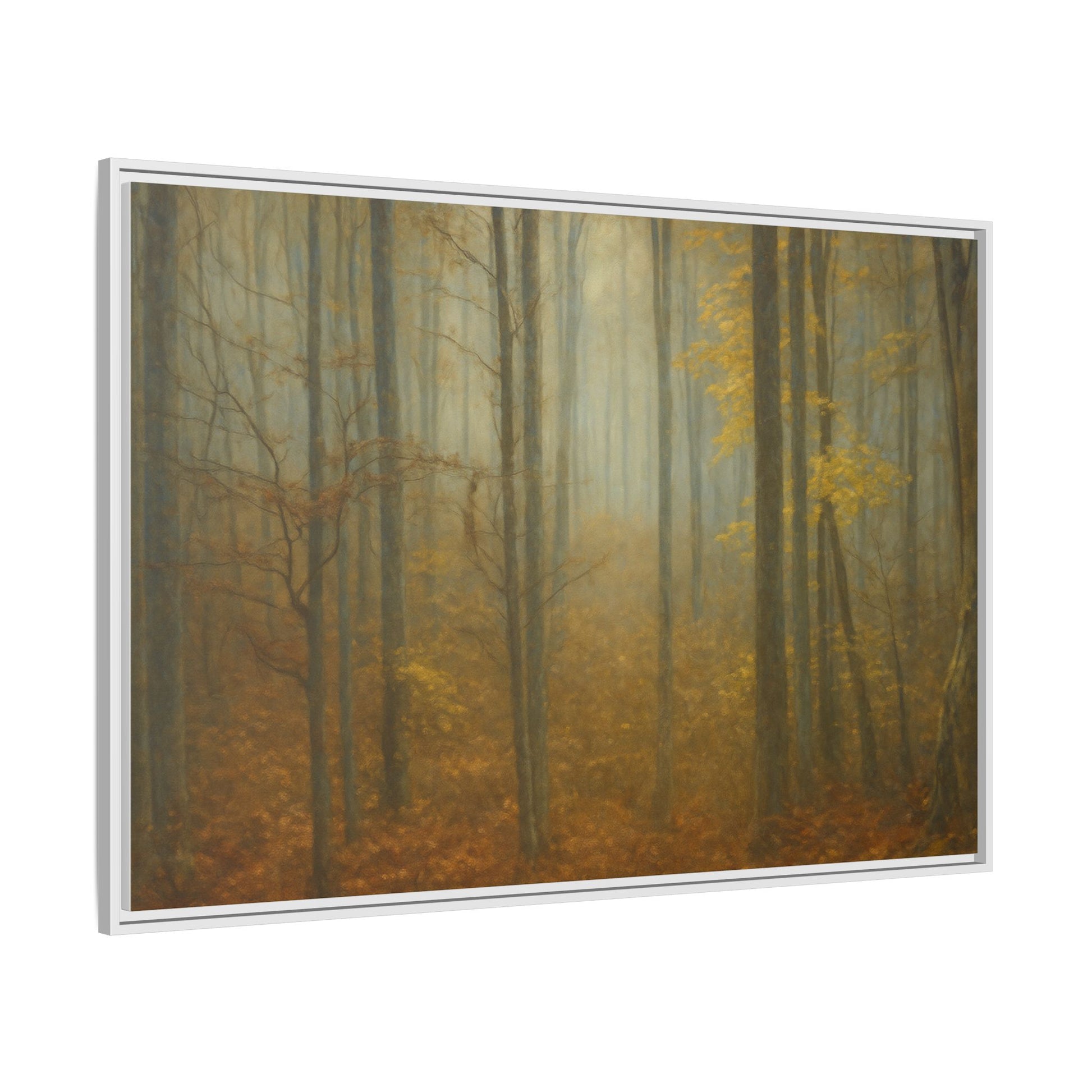 Framed Matte Canvas Art | Serenity in the Forest | Nature Wall Decor, Home Gallery, Cozy Living Room, Gift for Nature Lovers - TRV