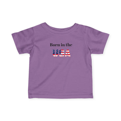 Patriotic Infant Tee - Born in the USA Apparel, Baby Gifts, 4th of July Outfit, Newborn Clothing, Toddler Shirt, Independence Day