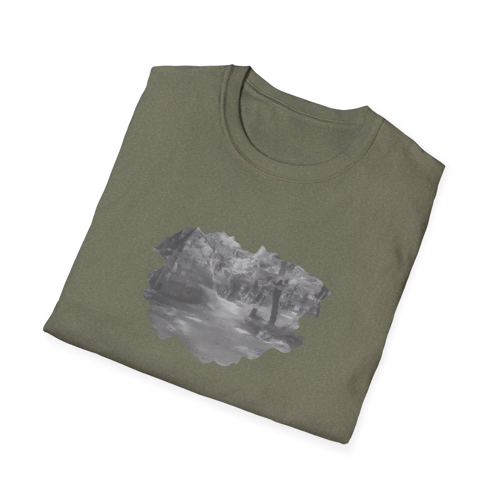 Serene Nature Landscape T-Shirt - Comfortable Unisex Tee, Outdoor Adventures, Nature Lover Gift, Casual Wear, Stylish Spring Top - TRV