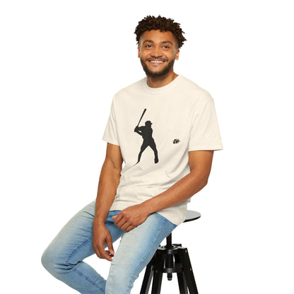 Unisex Baseball Silhouette Tee, Casual Wear, Sports Fan Apparel, Gift for Athletes, Summer Outing Outfit, Soft Cotton Shirt