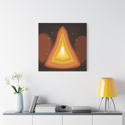 Concentric Fire Furnace Cross-Section Matte Canvas