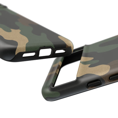 Camouflage Phone Case, Tough Phone Cover, Military Style Accessory, Protective Case for Men, Gifts for Soldiers - TRV