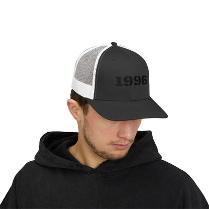 Vintage 1996 Snapback Trucker Cap, Retro Hat, Birthday Gift, Cool Dad Cap, Summer Accessory, Casual Streetwear - TRV