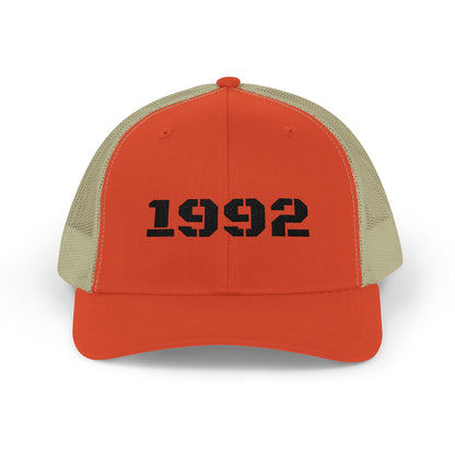 Vintage Year 1992 Snapback Trucker Cap, Retro Hat, Birthday Gift, Casual Wear, Personalized Cap, Unisex Accessory - TRV