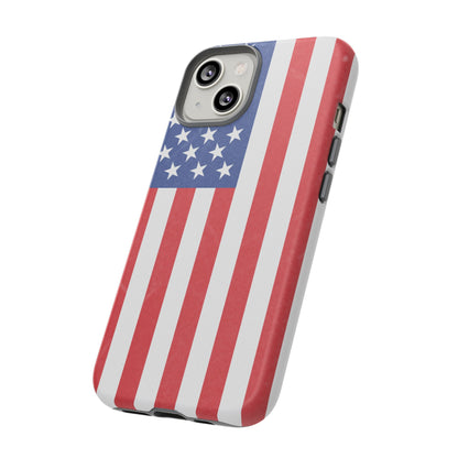 American Flag Phone Case - Patriotic Cell Cover, Tough Cases, USA Pride, Independence Day Gift, Veteran's Day, Phone Protection - TRV
