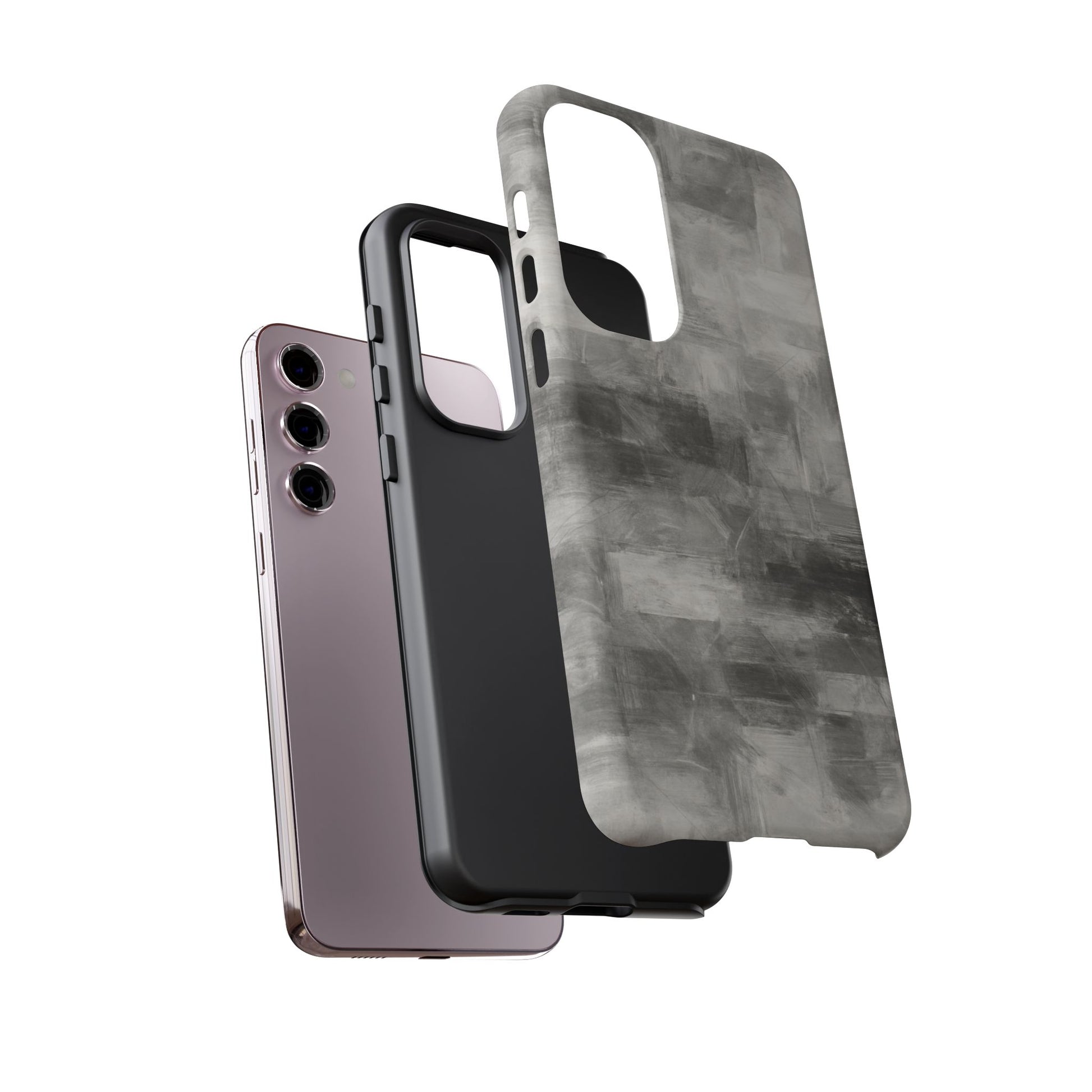Stylish Phone Case for Tough Protection, Marble Grey Design, Customizable Gift for Her, Unisex Mobile Accessory, Birthday Present, [...] - TRV