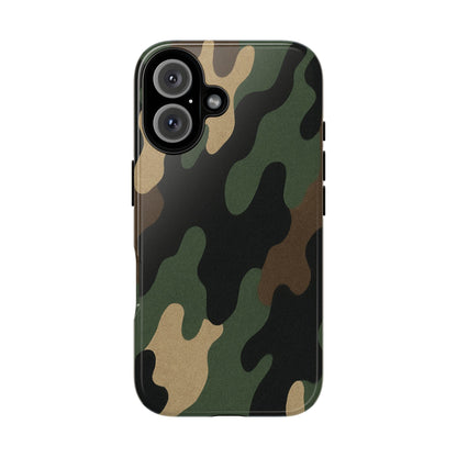 Camouflage Phone Case, Tough Phone Cover, Military Style Accessory, Protective Case for Men, Gifts for Soldiers - TRV