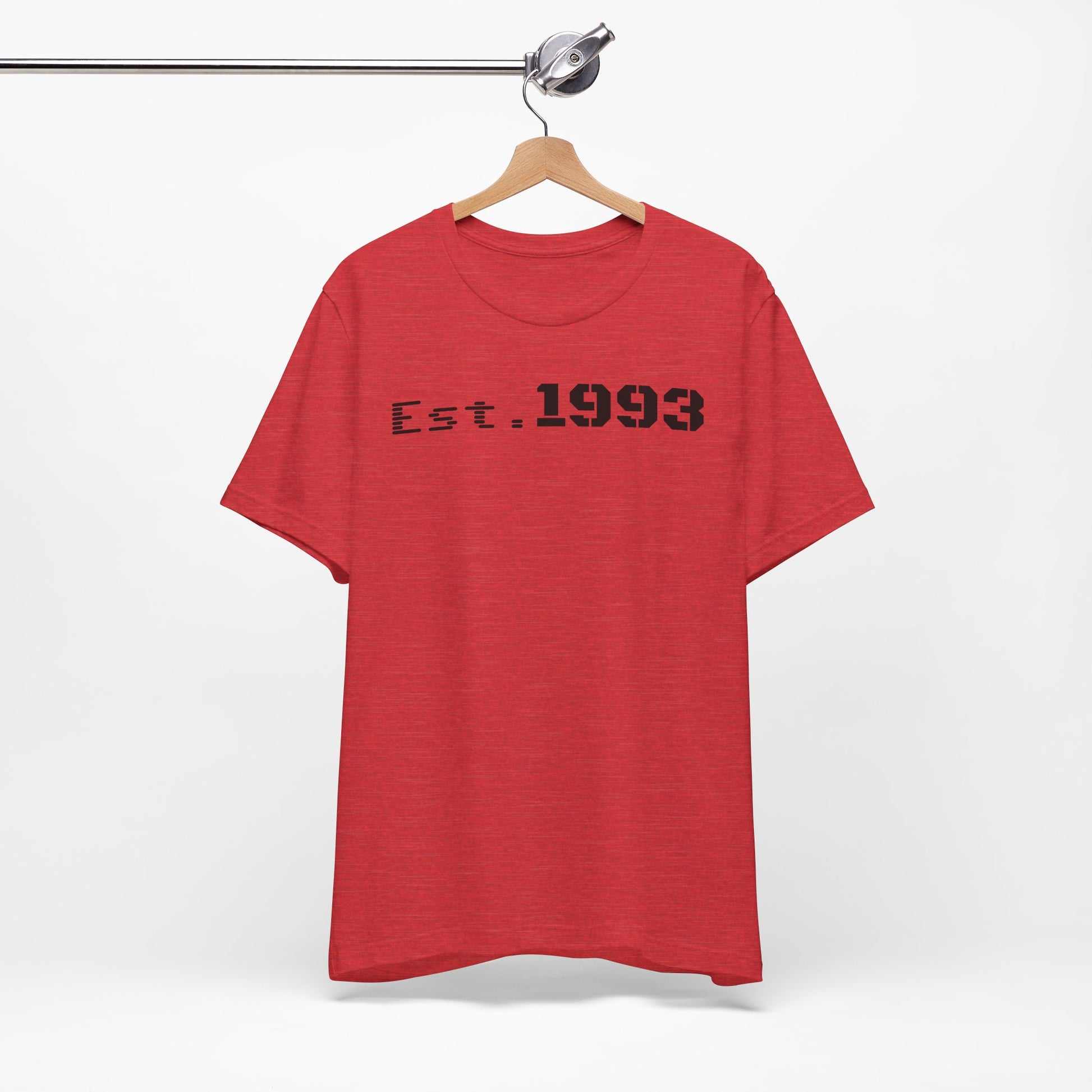 Est. 1993 Unisex Short Sleeve Tee - Perfect for Birthdays, Nostalgia, Casual Wear, Gifts, and Celebrations - TRV