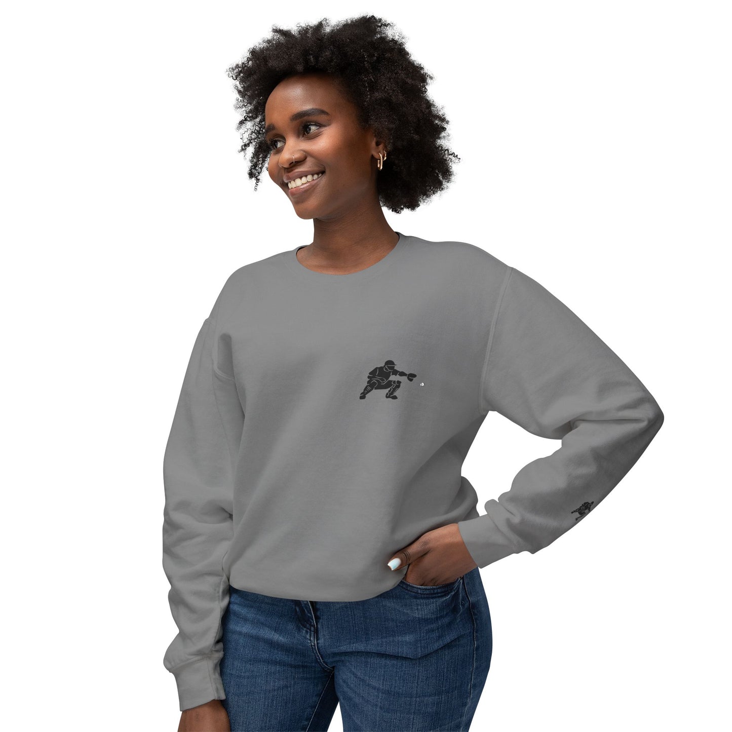 Baseball Catcher Unisex Sports Crewneck Sweatshirt - Perfect for Athletes & Casual Wear, Great for Game Days, Birthdays, Apparel for Fans